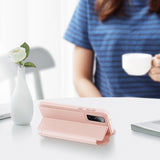 Husa Tip Carte, Dux Ducis, Samsung Galaxy S20 FE 5G, Roz