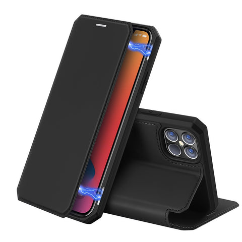Husa Tip Carte, Dux Ducis, iPhone 12 Pro Max, Negru