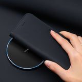 Husa Tip Carte din Piele, Dux Ducis, Samsung Galaxy S10 Plus, Albastru Inchis