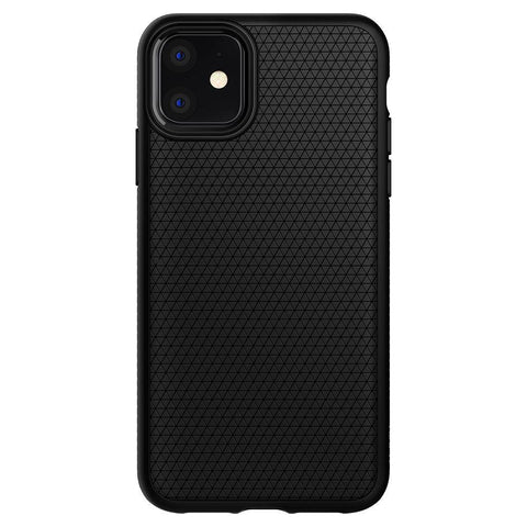 Husa Antisoc, Spigen, Liquid Air, iPhone 11, Negru