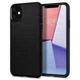 Husa Antisoc, Spigen, Liquid Air, iPhone 11, Negru