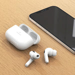 Casti Wireless, Joyroom PRO TWS, cu anulare activa a zgomotului, Alb