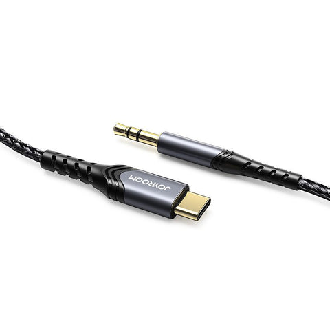 Cablu Auxiliar, Joyroom, Type-C la Mufa Jack 3,5mm, Negru