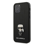 Husa Karl Ikonik Originala, iPhone 12/ 12 Pro, Negru