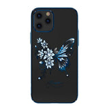 Husa decorată cu cristale Swarovski originale iPhone 12 Pro Max, Albastru