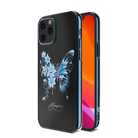 Husa decorată cu cristale Swarovski originale iPhone 12 Pro Max, Albastru