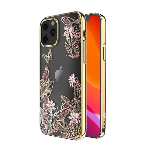 Husa decorată cu cristale Swarovski originale iPhone 12 Pro Max, Roz
