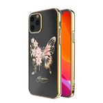 Husa decorată cu cristale Swarovski originale iPhone 12 Pro, Auriu