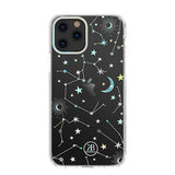 Husa decorată cu cristale Swarovski originale iPhone 12 Pro, Print cu Zodiac