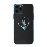 Husa decorată cu cristale Swarovski originale iPhone 12 Pro Max, Albastru
