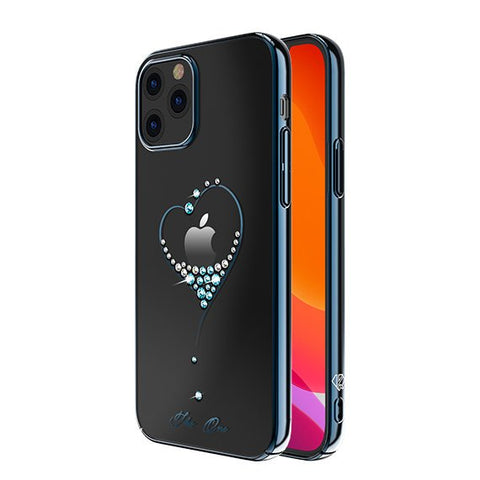 Husa decorată cu cristale Swarovski originale iPhone 12 Pro Max, Albastru