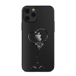 Husa decorată cu cristale Swarovski originale iPhone 12 Pro, Negru