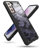 Husa Antisoc, Fusion X Ringke, Samsung Galaxy S21 5G, Negru- Camo Print
