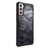 Husa Antisoc, Fusion X Ringke, Samsung Galaxy S21 5G, Negru- Camo Print
