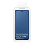 Husa Tip Carte, Samsung Galaxy A6 Plus 2018, Albastru, Originala