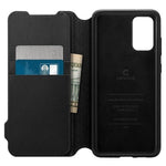 Husa Tip Carte, Antisoc, Spigen, Samsung Galaxy  S20 Plus, Negru