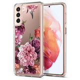 Husa Antisoc, Spigen, Cyrill Cecile, Samsung Galaxy S21 Plus, Transparenta cu Trandafiri