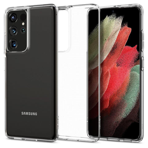 Husa Antisoc Spigen, Samsung Galaxy S21 Ultra, Transparent