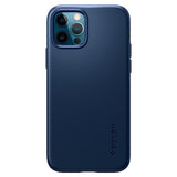 Husa Antisoc Spigen, Slim Fit, iPhone 12/ 12Pro, Albastru Inchis