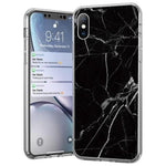 Husa Silicon TPU, iPhone 12 Pro Max, Print de Marmura, Negru