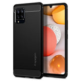 Husa Antisoc, Spigen, Samsung Galaxy A42 5G, Negru