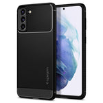 Husa Antisoc, Spigen, Rugged Armor, Samsung Galaxy S21 Plus, Negru