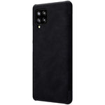 Husa Tip Carte, Piele, Originală, Nillkin Qin, Samsung Galaxy A42 5G, Negru