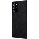 Husa Tip Carte, din piele Originală Nillkin Qin, Samsung Galaxy Note 20 Ultra, Negru