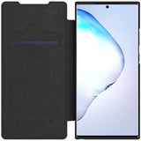 Husa Tip Carte, din piele Originală Nillkin Qin, Samsung Galaxy Note 20 Ultra, Negru