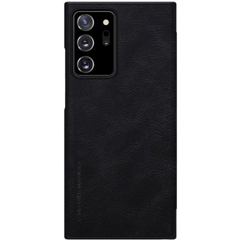 Husa Tip Carte, din piele Originală Nillkin Qin, Samsung Galaxy Note 20 Ultra, Negru