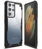 Husa Antisoc, Fusion X Ringke, Samsung Galaxy S21 Ultra 5G, Negru