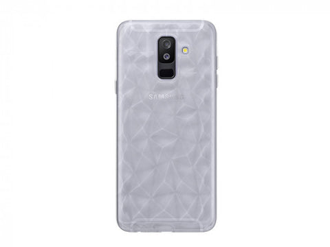 Husa Silicon, Samsung Galaxy A6 Plus 2018, Transparent Geometric