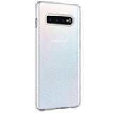 Husa Antisoc, Spigen, Samsung Galaxy S10+, Transparent cu Sclipici