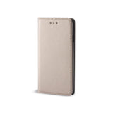 Husa Tip Carte, Smart Magnetic, Samsung Galaxy A01, Auriu