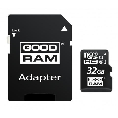 Card de memorie Goodram Micro SD 32GB ,Clasa 10 + Adaptor + Ambalaj, Negru