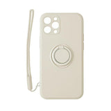Husa Silicon, Inel Magnetic, Samsung Galaxy S21, Gri