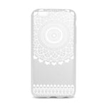 Husa Silicon TPU, iPhone 6/6S, Transparent cu  Henna Alb