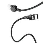 Cablu de Date, Hoco, Magnetic, Type-C, 1.2M, 2.4A, Negru