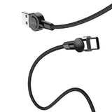 Cablu de Date, Hoco, Magnetic, Type-C, 1.2M, 2.4A, Negru
