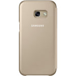 Husa Tip Carte, Samsung Galaxy A3 2017, Auriu, Originala