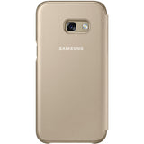 Husa Tip Carte, Samsung Galaxy A3 2017, Auriu, Originala