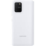 Husa Tip Carte Originala, Piele Naturala, Samsung Galaxy S10 Lite, Alb