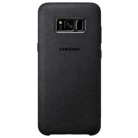 Husa Galaxy S8+ (Plus), G955F, Originala Samsung, Alcantara, Dark Grey