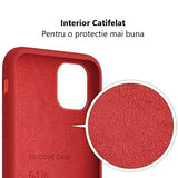 Husa Silicon, iPhone 11, Rosu