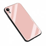 Husa iPhone XR Glass Roz
