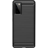 Husa Silicon Carbon, Samsung Galaxy S20 FE/ S20 FE 5G, Negru
