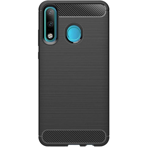 Husa Silicon Carbon, Huawei P30 Lite, Negru