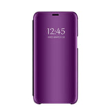 Husa Tip Carte Clear-view, Samsung Galaxy S9 Plus, Mov