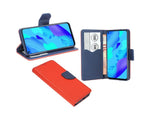 Husa Tip Carte, Huawei P Smart Z, Rosu-Albastru