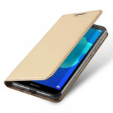 Husa  Tip Carte, Huawei Y5 2018 Flip Beeyo Book Auriu